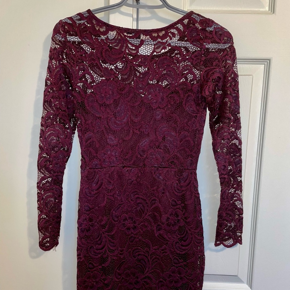 Burgundy Lace Dress!